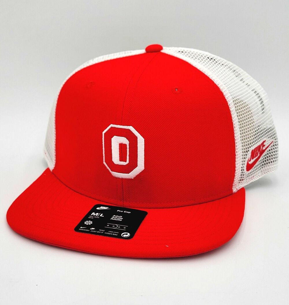 Nike Ohio State Buckeyes Cotton Bowl Pro Hat Cap Adult Red/White  Dri-Fit M/L